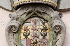 Markgräfliches Wappen mit dem Fürstenhut